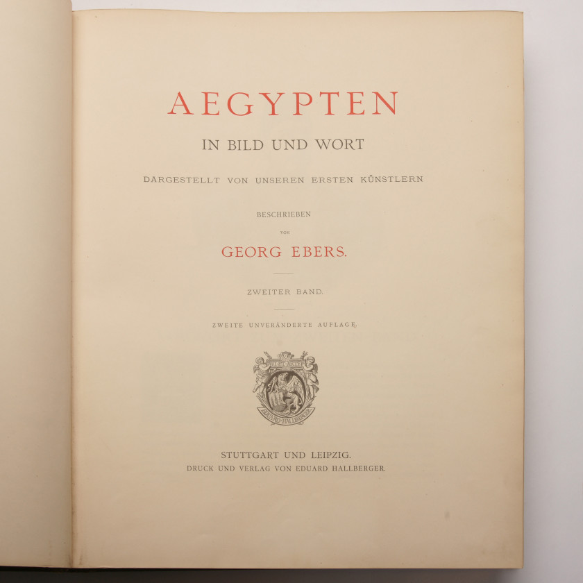 Book "Aegypten. In Bild und Wort"