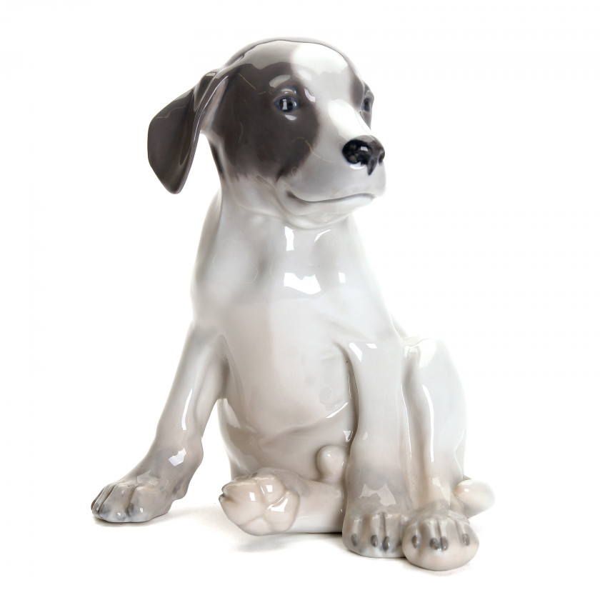 Porcelain figure "Pointer puppy"