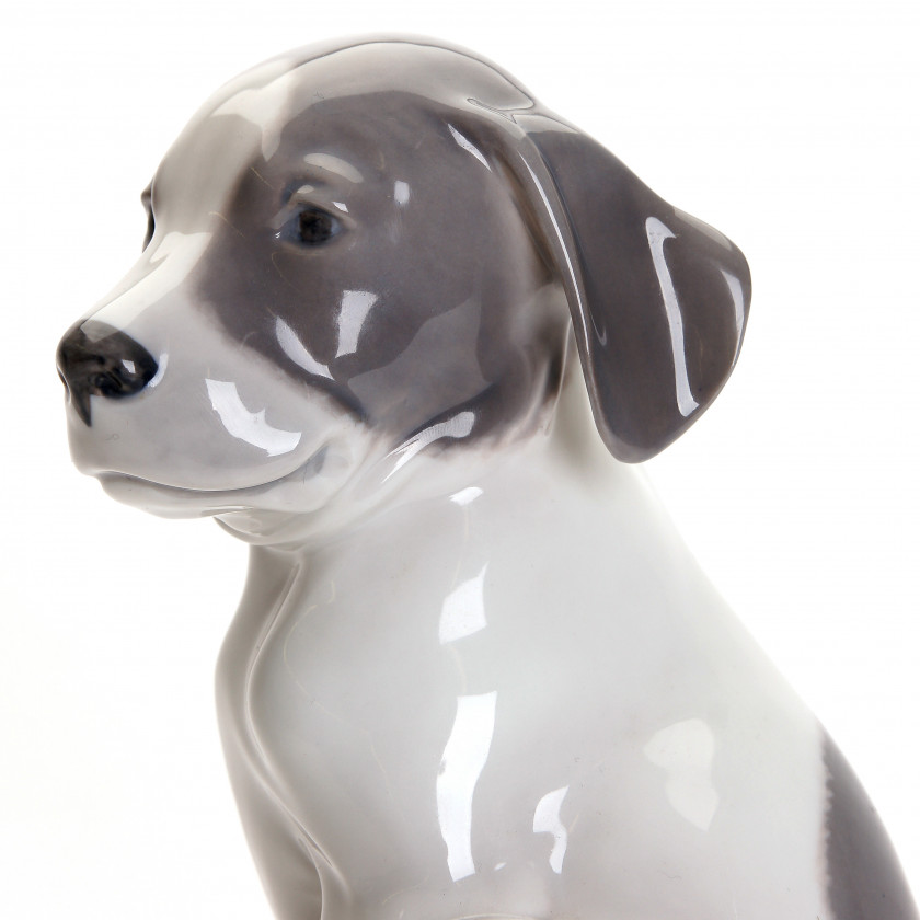 Porcelain figure "Pointer puppy"