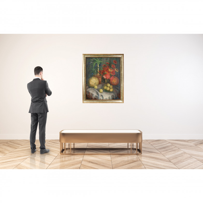 Painting "Still Life with Flowers and Fruits"