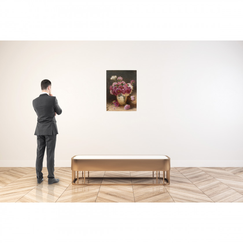 Картина "Натюрморт с астрами"